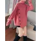 Asymmetric Buttoned High-low Long Sleeves High-neck Sweater Tops Pullovers Knitwear Asymmetric Buttoned High-low Long Sleeves High-neck Sweater Tops Pullovers Knitwear