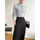 Casual Skinny Loose Solid Color Lapel Collar Pullovers Casual Skinny Loose Solid Color Lapel Collar Pullovers