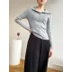 Casual Skinny Loose Solid Color Lapel Collar Pullovers Casual Skinny Loose Solid Color Lapel Collar Pullovers