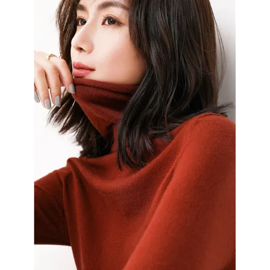Casual Skinny Long Sleeves Solid Color Heaps Collar Sweater Tops Pullovers Casual Skinny Long Sleeves Solid Color Heaps Collar Sweater Tops Pullovers