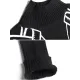 Casual Loose Long Sleeves Contrast Color Jacquard High-Neck Sweater Tops Casual Loose Long Sleeves Contrast Color Jacquard High-Neck Sweater Tops