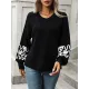Hollow Long Sleeves Loose Round-Neck Sweater Tops Pullovers Knitwear Hollow Long Sleeves Loose Round-Neck Sweater Tops Pullovers Knitwear