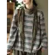 Artistic Retro Loose Long Sleeves Jacquard Round-Neck Sweater Tops Artistic Retro Loose Long Sleeves Jacquard Round-Neck Sweater Tops