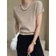 Stylish Loose Solid Color Boat Neck Knitwear Pullovers Tops Stylish Loose Solid Color Boat Neck Knitwear Pullovers Tops