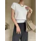 Stylish Loose Solid Color Boat Neck Knitwear Pullovers Tops Stylish Loose Solid Color Boat Neck Knitwear Pullovers Tops