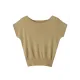 Stylish Loose Solid Color Boat Neck Knitwear Pullovers Tops Stylish Loose Solid Color Boat Neck Knitwear Pullovers Tops
