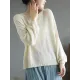 See-Through Solid Color Long Sleeves Loose Round-Neck Sweater Tops See-Through Solid Color Long Sleeves Loose Round-Neck Sweater Tops