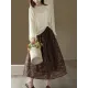 See-Through Solid Color Long Sleeves Loose Round-Neck Sweater Tops See-Through Solid Color Long Sleeves Loose Round-Neck Sweater Tops