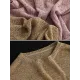 See-Through Solid Color Long Sleeves Loose Round-Neck Sweater Tops See-Through Solid Color Long Sleeves Loose Round-Neck Sweater Tops