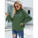 Loose Long Sleeves Solid Color High-Neck Sweater Tops Loose Long Sleeves Solid Color High-Neck Sweater Tops