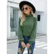 Loose Long Sleeves Solid Color High-Neck Sweater Tops Loose Long Sleeves Solid Color High-Neck Sweater Tops