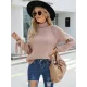 Loose Long Sleeves Solid Color High-Neck Sweater Tops Loose Long Sleeves Solid Color High-Neck Sweater Tops