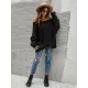 Vintage Long Sleeves Loose Solid Color Off-The-Shoulder Sweater Tops Vintage Long Sleeves Loose Solid Color Off-The-Shoulder Sweater Tops