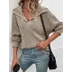 Casual Loose Long Sleeves Solid Color Lapel Collar Sweater Tops Casual Loose Long Sleeves Solid Color Lapel Collar Sweater Tops