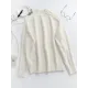 Stylish Long Sleeves Loose Solid Color High-Neck Sweater Tops