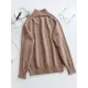 Stylish Long Sleeves Loose Solid Color High-Neck Sweater Tops