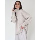 Casual Long Sleeves Loose Solid Color High-Neck Sweater Tops Casual Long Sleeves Loose Solid Color High-Neck Sweater Tops