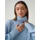 Casual Long Sleeves Loose Solid Color High-Neck Sweater Tops Casual Long Sleeves Loose Solid Color High-Neck Sweater Tops