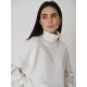 Casual Long Sleeves Loose Solid Color High-Neck Sweater Tops Casual Long Sleeves Loose Solid Color High-Neck Sweater Tops