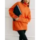 Casual Long Sleeves Loose Solid Color High-Neck Sweater Tops Casual Long Sleeves Loose Solid Color High-Neck Sweater Tops