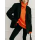 Casual Long Sleeves Loose Solid Color High-Neck Sweater Tops Casual Long Sleeves Loose Solid Color High-Neck Sweater Tops
