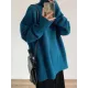 Casual Long Sleeves Loose Solid Color High-Neck Sweater Tops Casual Long Sleeves Loose Solid Color High-Neck Sweater Tops
