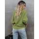 Long Sleeves Solid Color Lapel V-Neck Sweater Tops