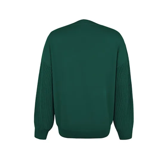 Knitted Twist Long Sleeves Solid Color Round-Neck Sweater Tops Knitted Twist Long Sleeves Solid Color Round-Neck Sweater Tops