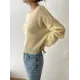 Gentle Mohair Knitted Loose Long Sleeves Solid Color Thin Sweater Tops Gentle Mohair Knitted Loose Long Sleeves Solid Color Thin Sweater Tops