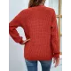 Stylish Loose Solid Color V-Neck Sweater Tops Stylish Loose Solid Color V-Neck Sweater Tops