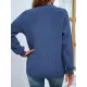Stylish Loose Solid Color V-Neck Sweater Tops Stylish Loose Solid Color V-Neck Sweater Tops