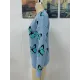 Original Long Sleeves Loose Butterfly Print Contrast Color Round-Neck Sweater Tops Original Long Sleeves Loose Butterfly Print Contrast Color Round-Neck Sweater Tops