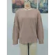 Casual Long Sleeves Loose Split-Side Solid Color Round-Neck Sweater Tops Casual Long Sleeves Loose Split-Side Solid Color Round-Neck Sweater Tops
