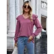 Casual Loose Solid Color V-Neck Shirts Top Casual Loose Solid Color V-Neck Shirts Top