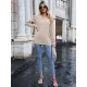 Casual Loose Solid Color V-Neck Shirts Top Casual Loose Solid Color V-Neck Shirts Top