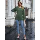 Casual Loose Solid Color V-Neck Shirts Top Casual Loose Solid Color V-Neck Shirts Top
