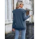 Casual Loose Solid Color V-Neck Shirts Top Casual Loose Solid Color V-Neck Shirts Top