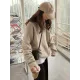 Simple Loose Long Sleeves Round-Neck Sweater Tops Pullovers Simple Loose Long Sleeves Round-Neck Sweater Tops Pullovers