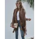 Casual Loose Tasseled Solid Patchwork Sweater Top Casual Loose Tasseled Solid Patchwork Sweater Top