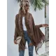 Casual Loose Tasseled Solid Patchwork Sweater Top Casual Loose Tasseled Solid Patchwork Sweater Top