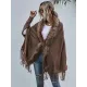 Casual Loose Tasseled Solid Patchwork Sweater Top Casual Loose Tasseled Solid Patchwork Sweater Top