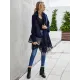 Casual Loose Tasseled Solid Patchwork Sweater Top Casual Loose Tasseled Solid Patchwork Sweater Top