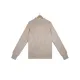 Stylish Loose Solid Color& Contrast Color Striped Lapel Collar Sweater Tops
