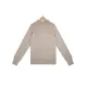 Stylish Loose Solid Color& Contrast Color Striped Lapel Collar Sweater Tops