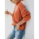 Casual Long Sleeves Solid Color High-Neck Sweater Tops Casual Long Sleeves Solid Color High-Neck Sweater Tops