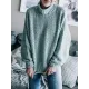 Casual Long Sleeves Solid Color High-Neck Sweater Tops Casual Long Sleeves Solid Color High-Neck Sweater Tops