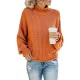 Casual Long Sleeves Solid Color High-Neck Sweater Tops Casual Long Sleeves Solid Color High-Neck Sweater Tops