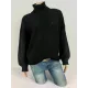 Casual Long Sleeves Solid Color High-Neck Sweater Tops Casual Long Sleeves Solid Color High-Neck Sweater Tops