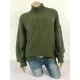 Casual Long Sleeves Solid Color High-Neck Sweater Tops Casual Long Sleeves Solid Color High-Neck Sweater Tops