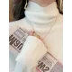 Simple Skinny Long Sleeves Solid Color High-Neck Pullovers Simple Skinny Long Sleeves Solid Color High-Neck Pullovers